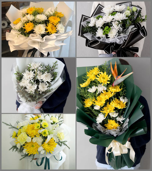 广东梅州市丰顺县小胜镇田面角村白事花束代送